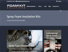 Tablet Screenshot of foamkitsolutions.com